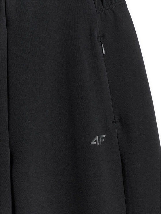 4F 4F Spodnie dresowe ESSENTIAL 3 Czarny Regular Fit