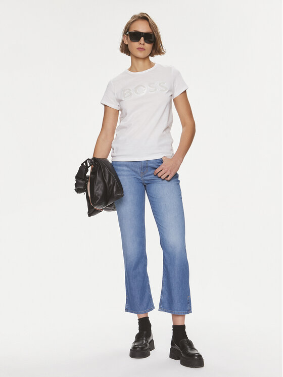 BOSS Boss Jeans hlače Ada 50509293 Modra Regular Fit