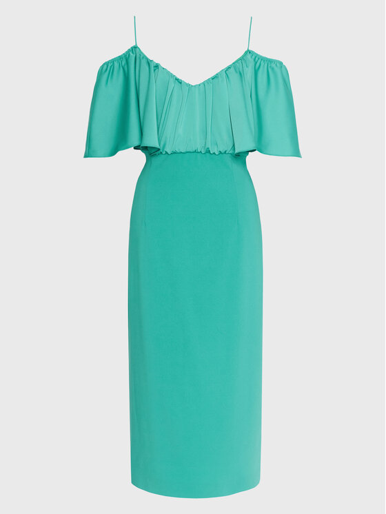 PINKO PINKO Sukienka koktajlowa La Carlota 100034 A0GI Turkusowy Regular Fit