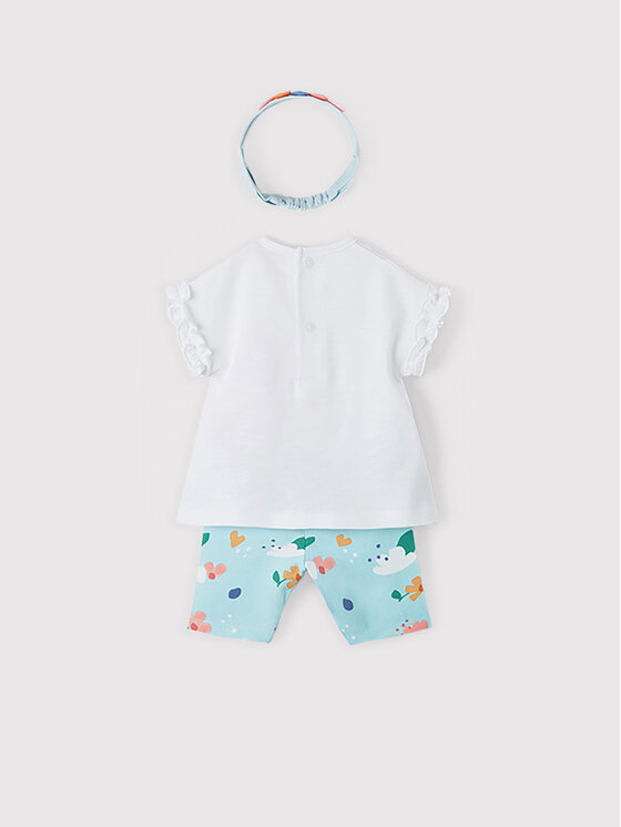 Completo T-shirt e leggings 1715 Bianco Regular