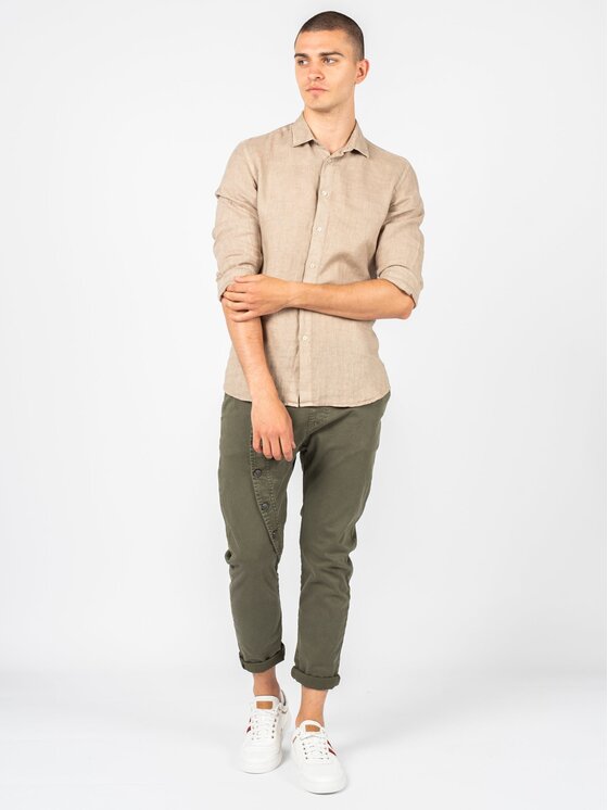 Xagon Xagon Camicia P2304 1AR T090 Beige Regular Fit