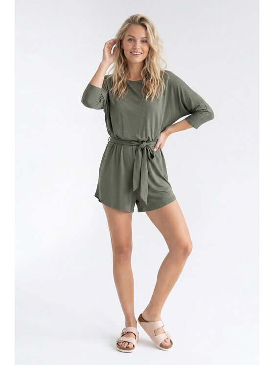 FIGL FIGL Kombinezon M1349 Zielony ciemny Oversize