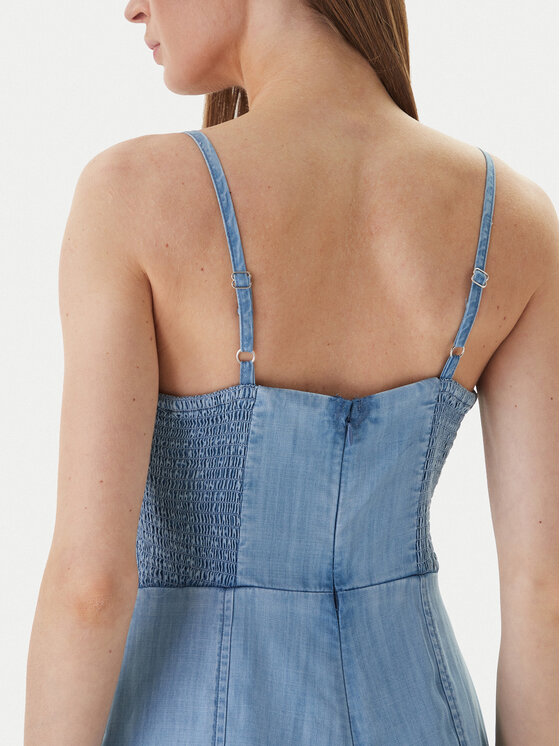Guess Guess Džínové šaty W6GK89 D0908 Modrá Slim Fit