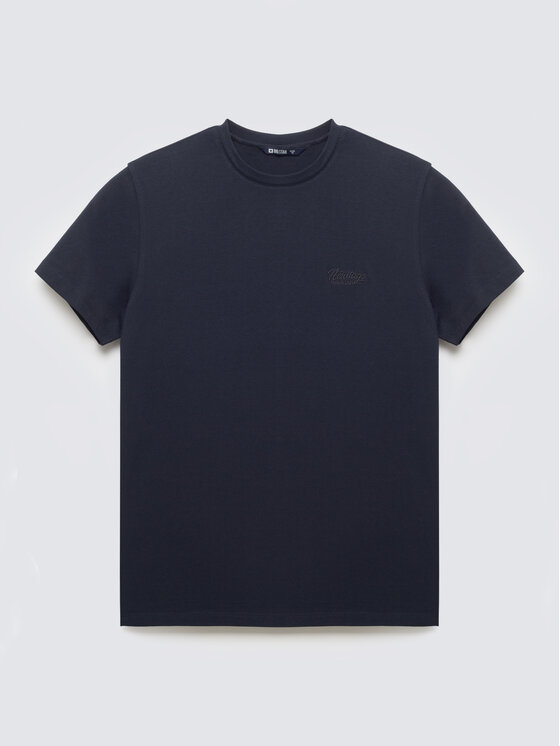 BIG STAR BIG STAR T-Shirt SERER Granatowy Basic Fit