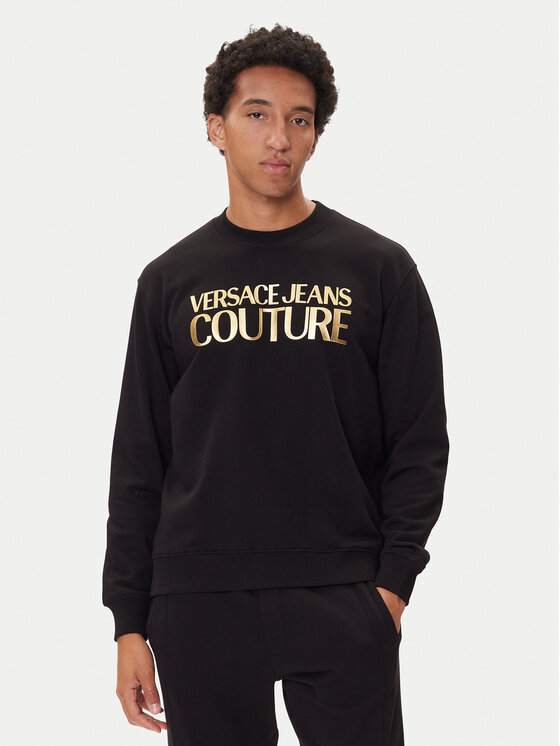 Versace Jeans Couture Bluza 79GAIT05 Czarny Regular Fit