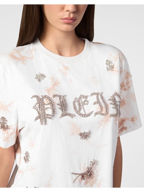 PHILIPP PLEIN PHILIPP PLEIN T-Shirt 21693 Różowy Over Fit