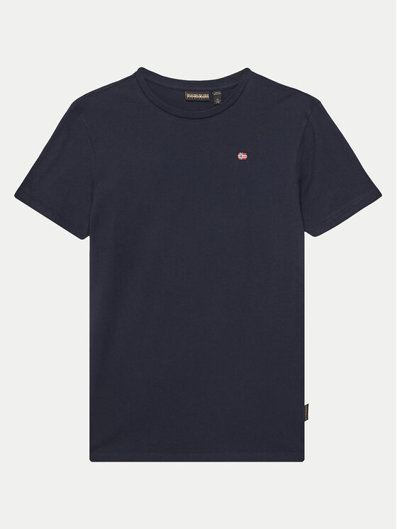 Chłopięcy T-Shirt Napapijri, Rozmiar 14Y, Granatowy, Salis SS 2 NP0A4GEH1761 S