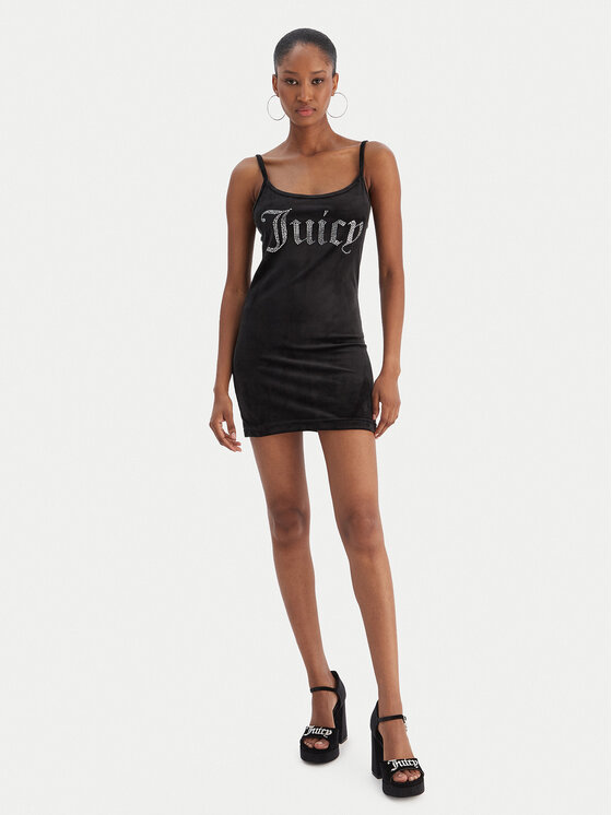 Juicy Couture Juicy Couture Sukienka codzienna Rae JCWE222003 Czarny Slim Fit