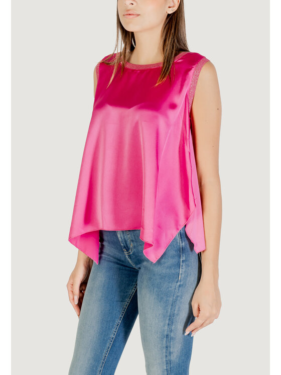 Hanny Deep Hanny Deep Canottiera BANDA GLITTERATA Rosa To Fit