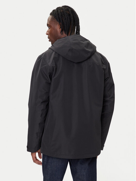 Jack Wolfskin Jack Wolfskin Outdoor striukė Taubenberg 3in1 1115311 Juoda Regular Fit