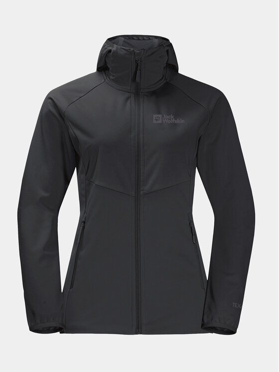 Jack Wolfskin Jack Wolfskin Μπουφάν Softshell Go Hike Softshell 1306862 Μαύρο Regular Fit