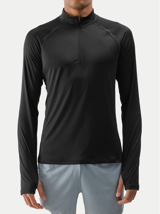 4F 4F Φανελάκι τεχνικό 4FWSS24TFLOM240 Μαύρο Regular Fit