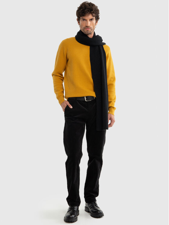 BIG STAR BIG STAR Sweter REYLI_202_160 Żółty Classic Fit