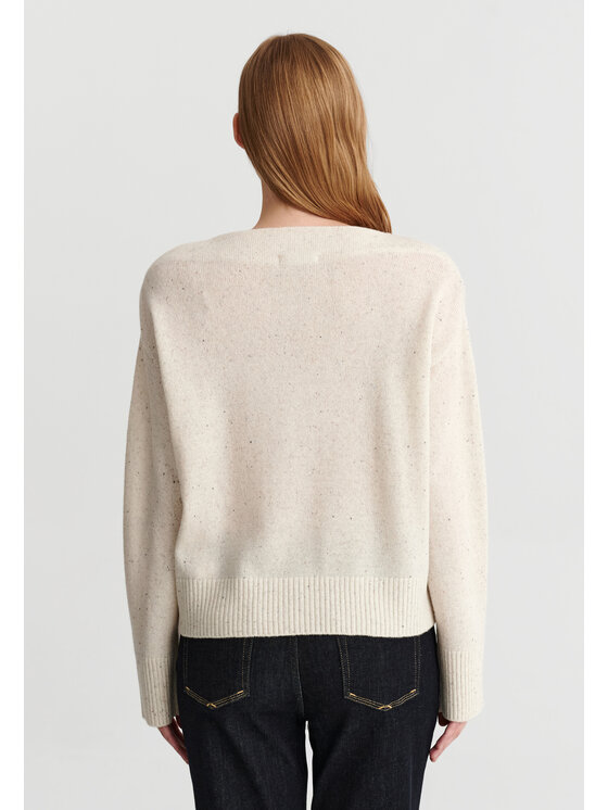 TATUUM TATUUM Sweter ALVERANA Kremowy Classic Fit