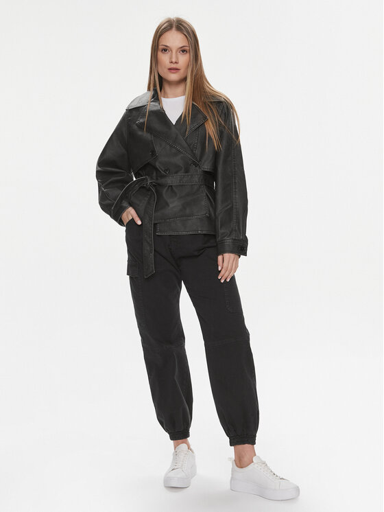 Noisy May Noisy May Jacke aus Kunstleder Romy 27028692 Schwarz Regular Fit