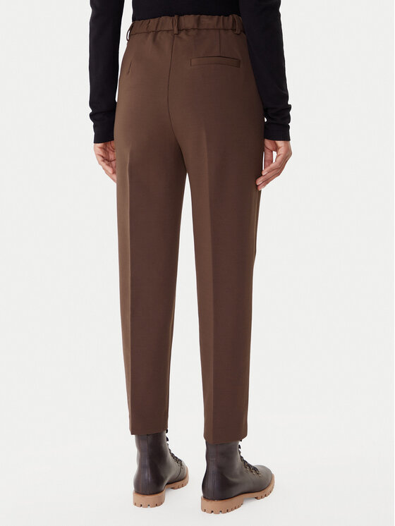 ViCOLO ViCOLO Kalhoty z materiálu TF0229 Hnědá Regular Fit