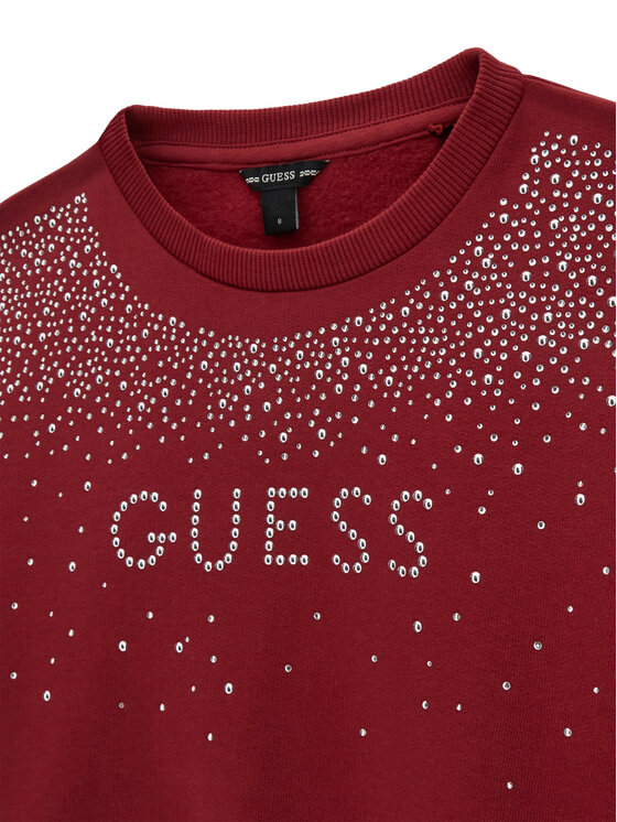Guess Guess Світшот J6BQ02 K6084 Темно-червоний Relaxed Fit