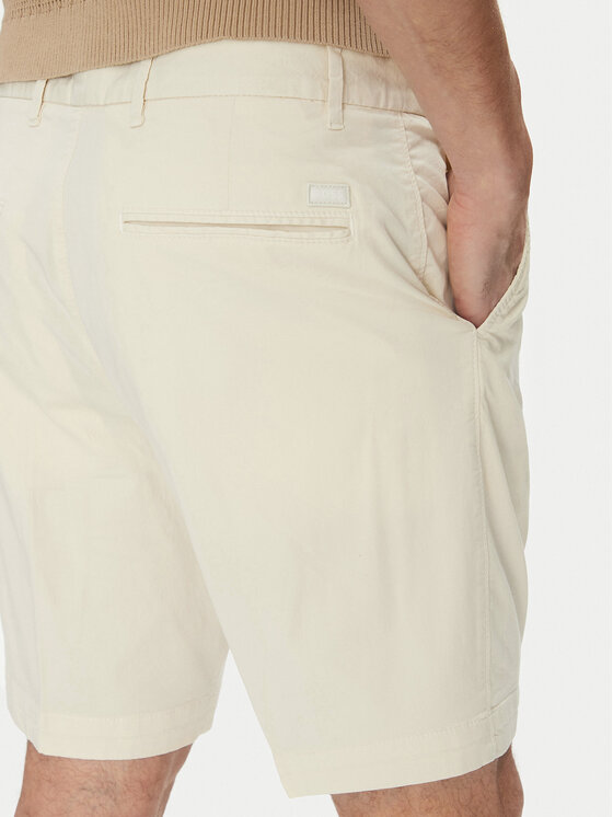 BOSS BOSS Šortky z materiálu H-Slice 50540743 Écru Regular Fit