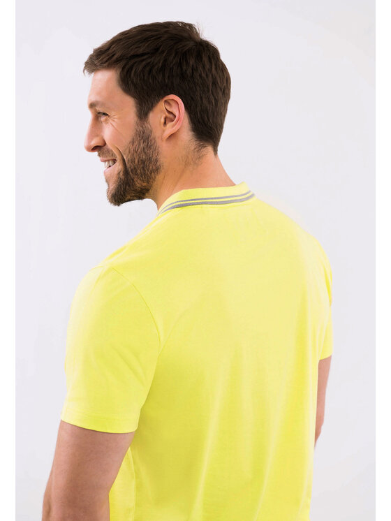 Volcano Volcano Polo O-RENE Żółty Regular Fit