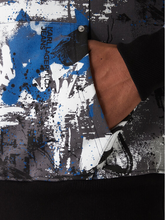 Karl Lagerfeld Jeans Karl Lagerfeld Jeans Džemperis ar kapuci B1M20059 Daudzkrāsains Regular Fit