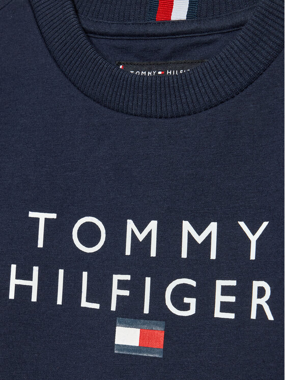 Tommy Hilfiger Tommy Hilfiger Majica dugih rukava Logo KB0KB06897 D Tamnoplava Regular Fit