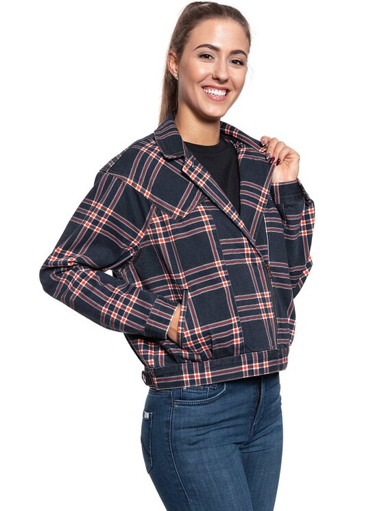Wrangler Wrangler Kurtka damska 80'S JACKET Niebieski Regular Fit