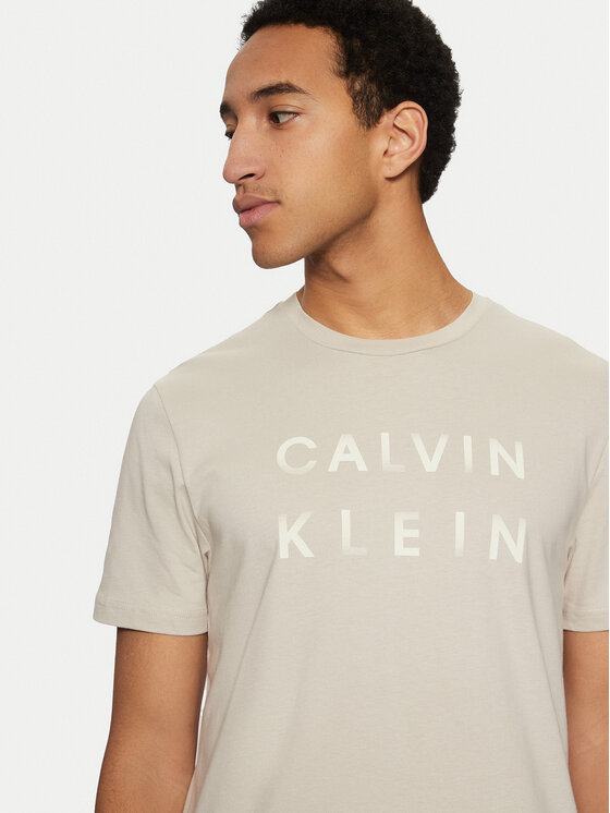 Calvin Klein Calvin Klein T-särk K10K114156 Beež Regular Fit