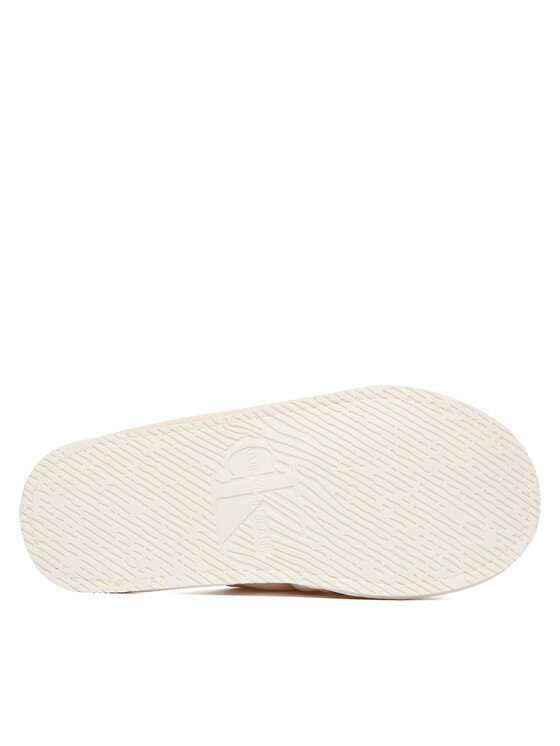 Calvin Klein Jeans Calvin Klein Jeans Copati Slipper Satin Moire YW0YW02053 Écru