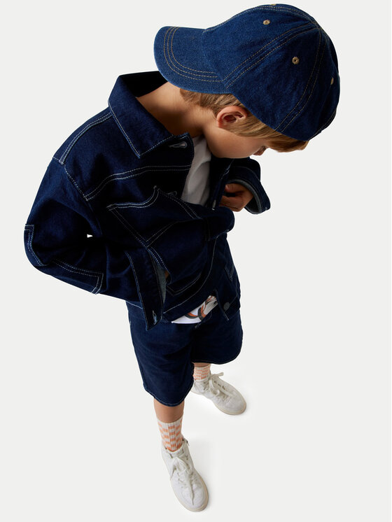 Guess Guess Giacca di jeans L6GL02 D8110 Blu scuro Regular Fit