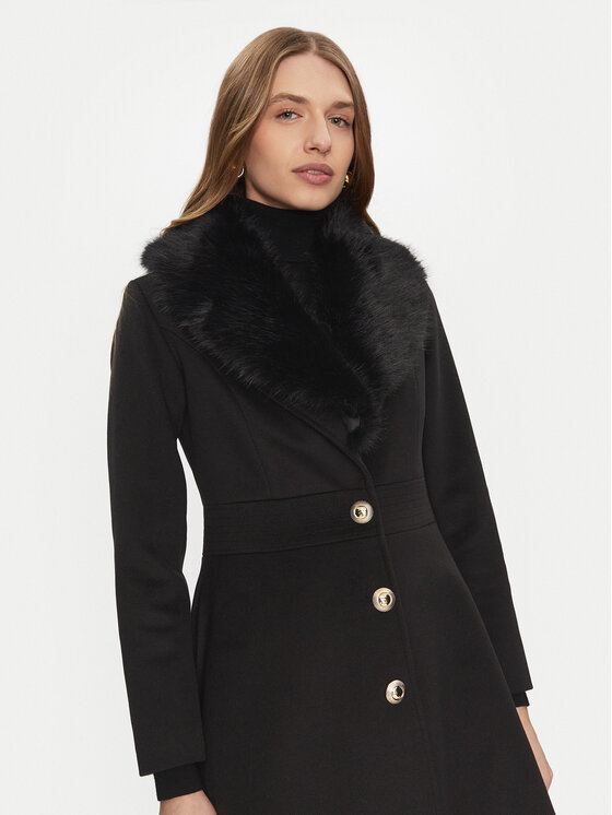 Rinascimento Rinascimento Kevad-sügis mantel CFC0121914003 Must Regular Fit