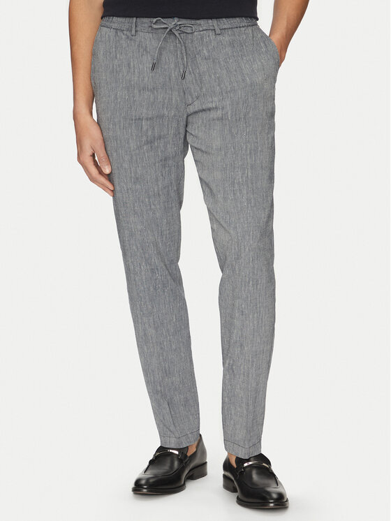 BOSS Bavlnené nohavice C-Kane 50540480 Tmavomodrá Slim Fit