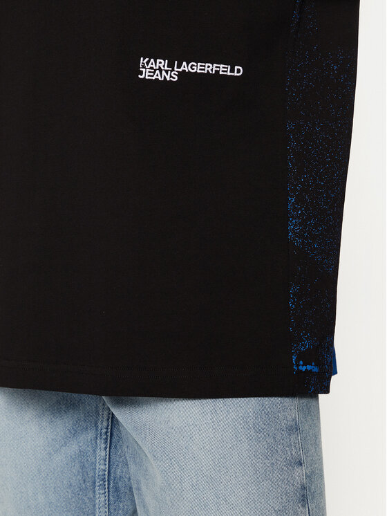 Karl Lagerfeld Jeans Karl Lagerfeld Jeans T-krekls A1M17113 Melns Relaxed Fit