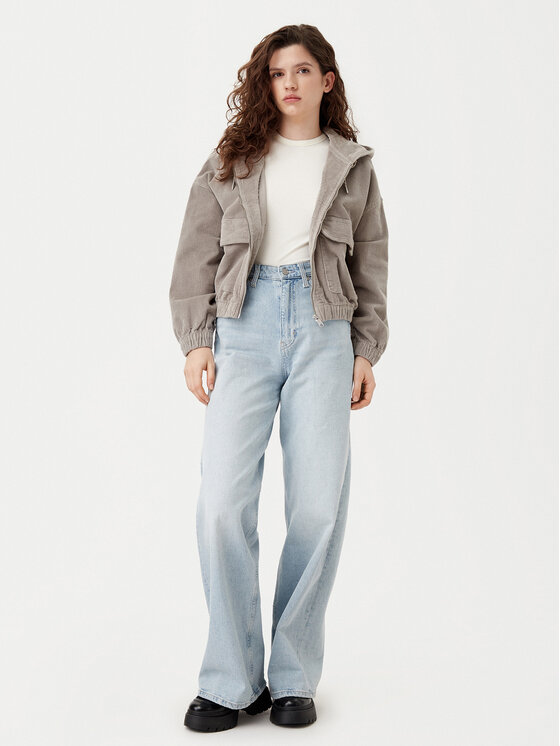 ONLY ONLY Суитшърт Kenzie 15246274 Сив Regular Fit