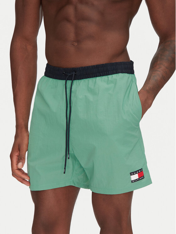 Férfi Úszónadrág Tommy Hilfiger, Méret: L, Zöld, UM0UM03455