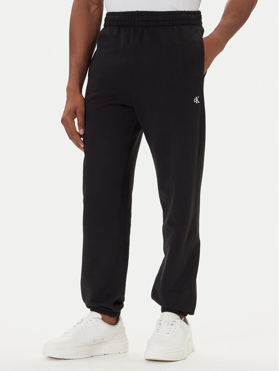 Calvin Klein Jeans Calvin Klein Jeans Melegítő alsó LV04RD241G Fekete Regular Fit
