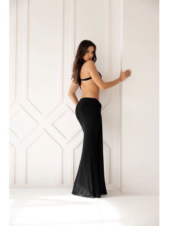 Love Saints Love Saints Sukienka dzianinowa L26LF-SU-K06 Czarny Slim Fit