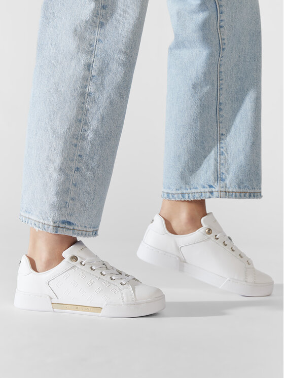Tommy Hilfiger Tommy Hilfiger Superge Embossed Monogram Sneaker FW0FW06735 Bela