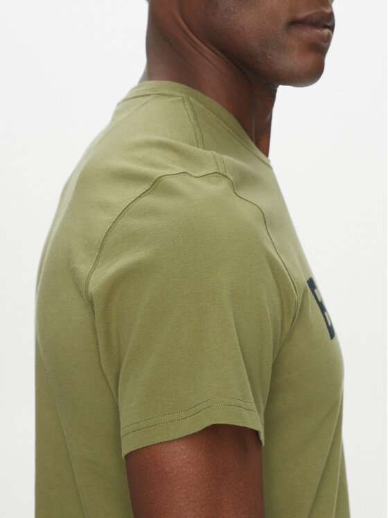 Barbour Barbour T-Shirt Logo MTS0531OL39 Zielony Tailored Fit