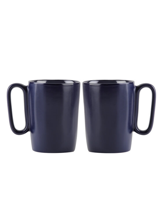 Vialli Design Vialli Design Komplet kubków 2 KUBKI CERAM.Z USZKIEM 250ML FUORI GRANAT.30046 Granatowy