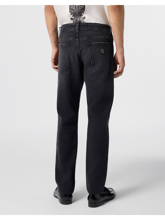 PHILIPP PLEIN PHILIPP PLEIN Džínsy 31241 Čierna Straight Leg
