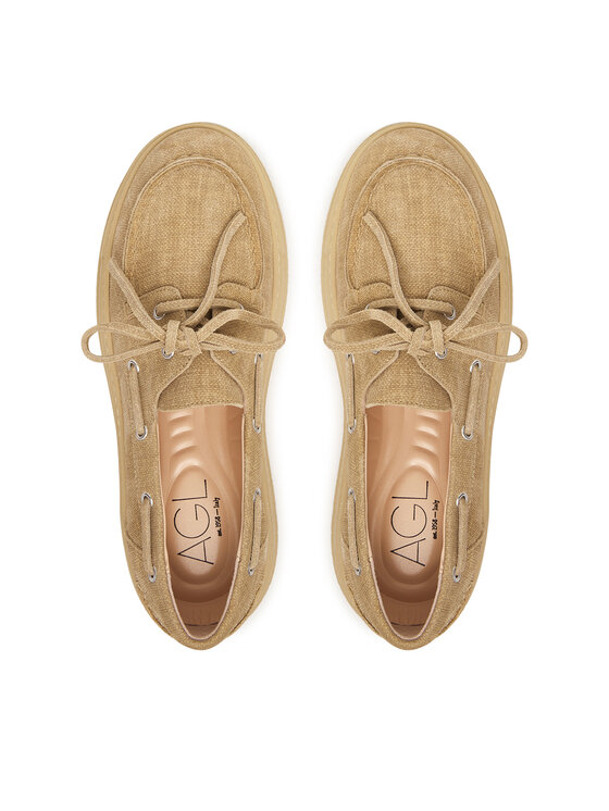 AGL AGL Mocassini Giuly Boat D946024PGKA286F802 Beige