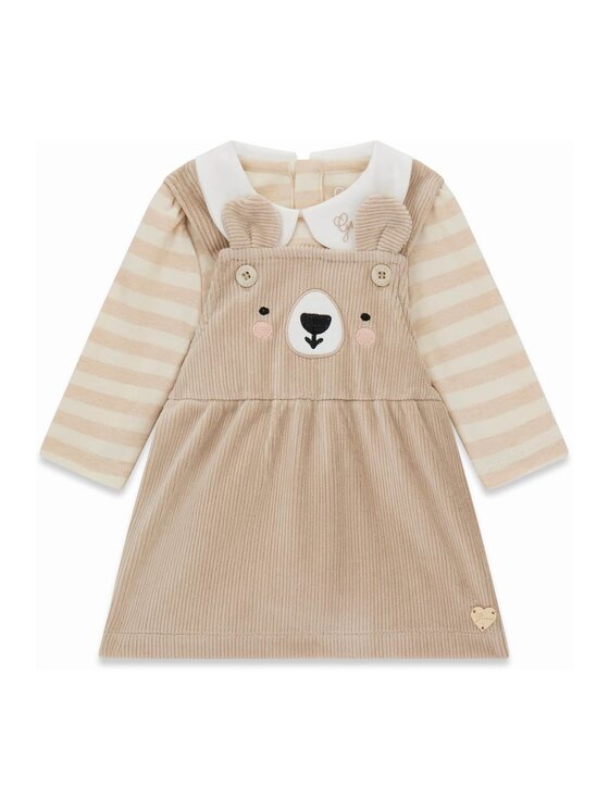 Guess Kids Guess Kids Každodenní šaty 185307 Béžová Classic Fit