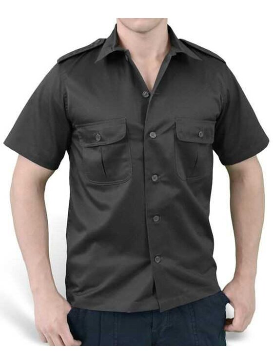 Brandit Brandit Koszula 4101.2.XXL Czarny Regular Fit