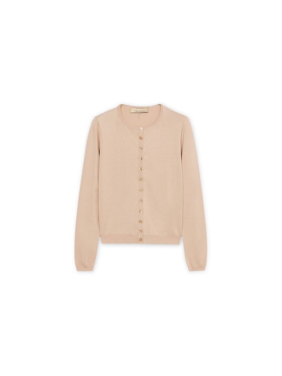 Trussardi Trussardi Sweter M7756001195N012 Kremowy Regular Fit