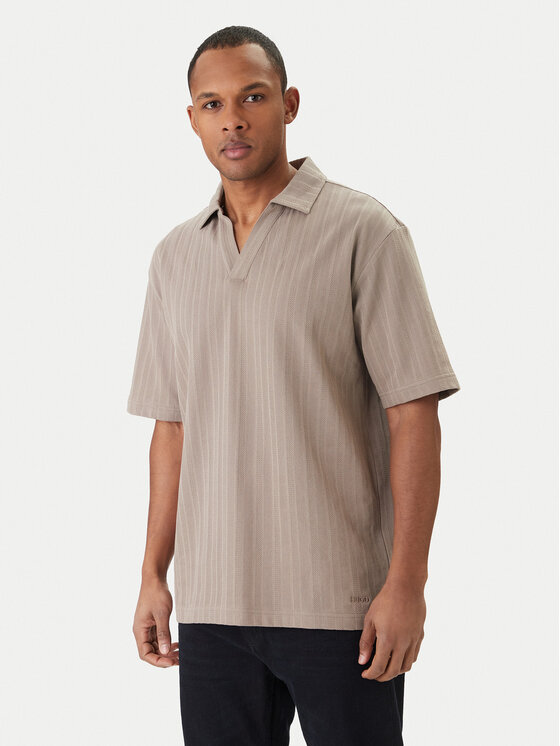 HUGO Tricou polo Dalibo 50556724 Bej Relaxed Fit