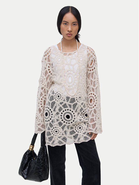 Vila Vila Vestito da giorno Simone 14108619 Beige Regular Fit
