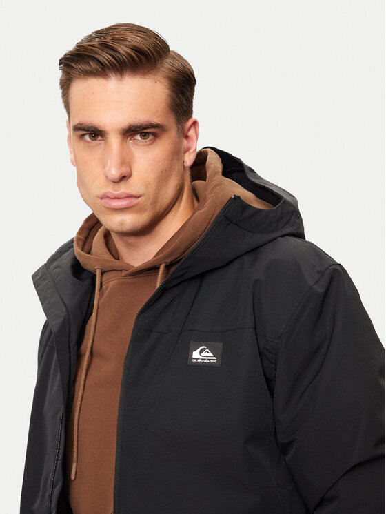 Quiksilver Quiksilver Μπουφάν μεταβατικό Overcast EQYJK04063 Μαύρο Regular Fit