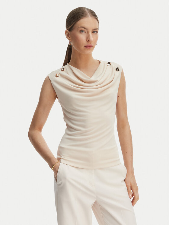 Rinascimento Rinascimento Blūze CFC0128663003 Bēšs Regular Fit