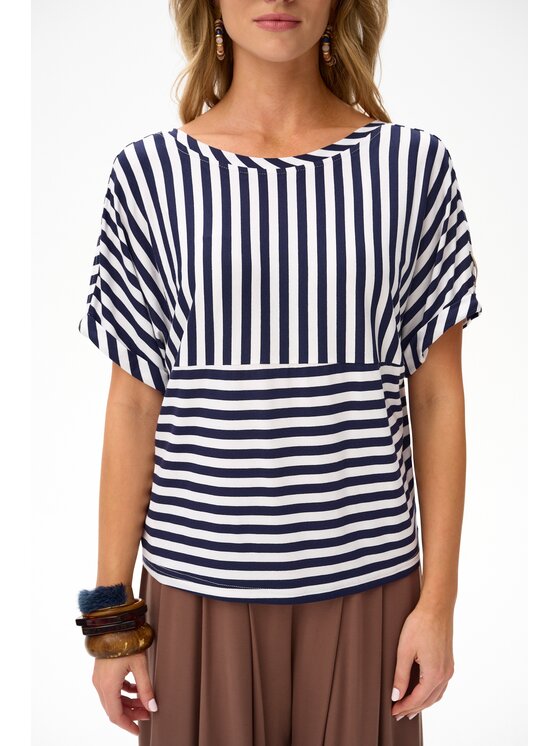 blue shadow blue shadow Bluzka Belis Niebieski Regular Fit