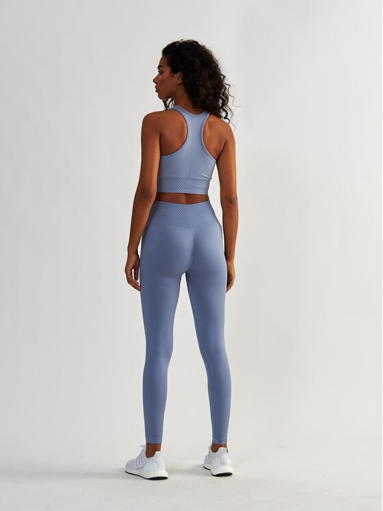 BeShaped BeShaped Legginsy Bezszwowe Femme Force Niebieski Active Fit